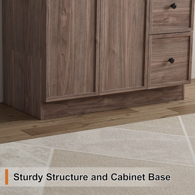 36"/48"/60"/72" Bathroom Vanity Set with Sink & Faucet