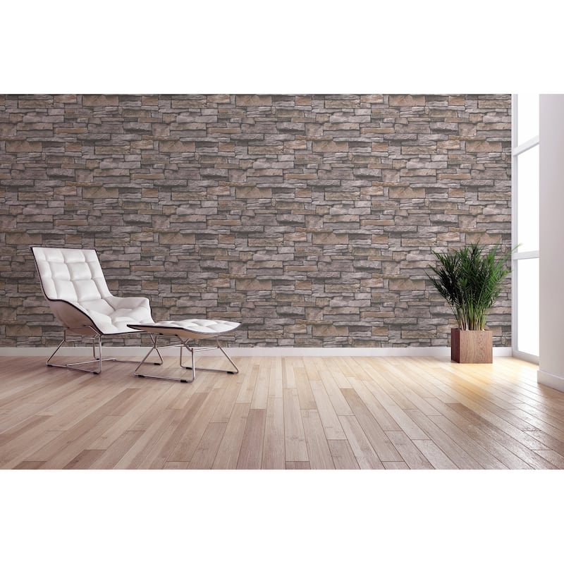 Galerie Wallcoverings Bricks and More Collection Sandstone Splendour Motif Matte Finish Vinyl on Non-woven Wallpaper Roll