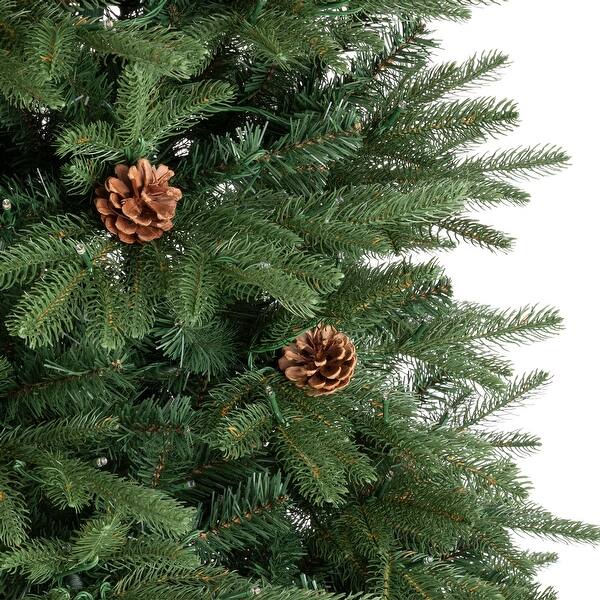 Shop Glitzhome Pre Lit Green Fir Artificial Christmas Tree With Led Warm Lights And Remote Controller On Sale Overstock 31721233