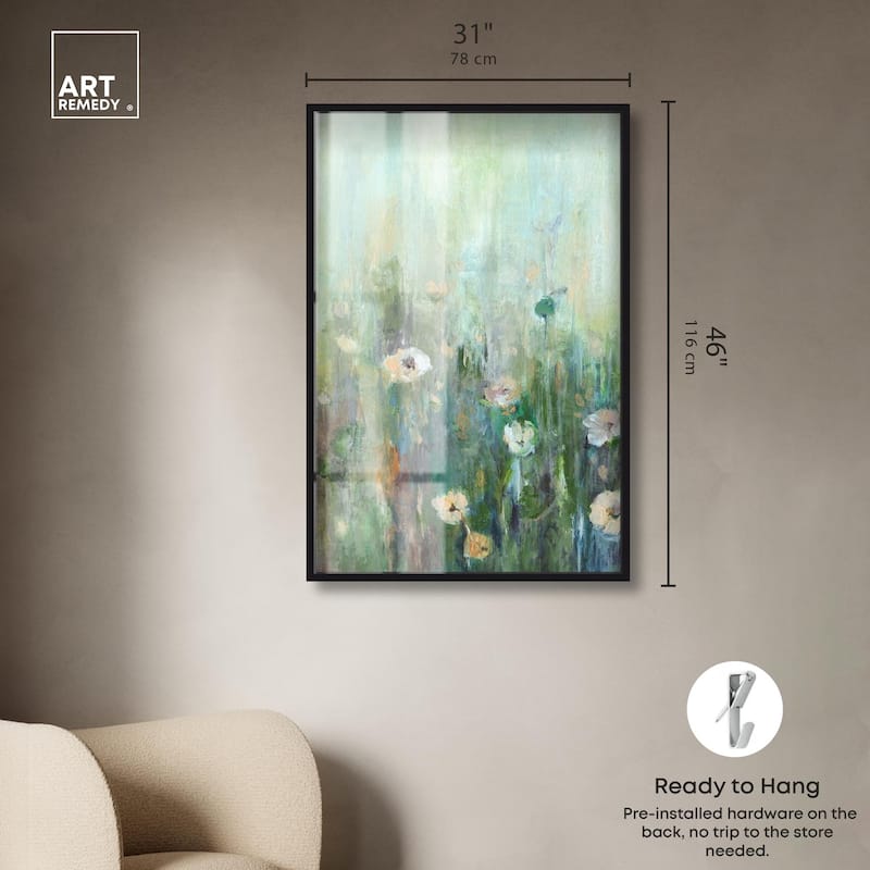 Harmony Green I Shadowbox by Art Remedy