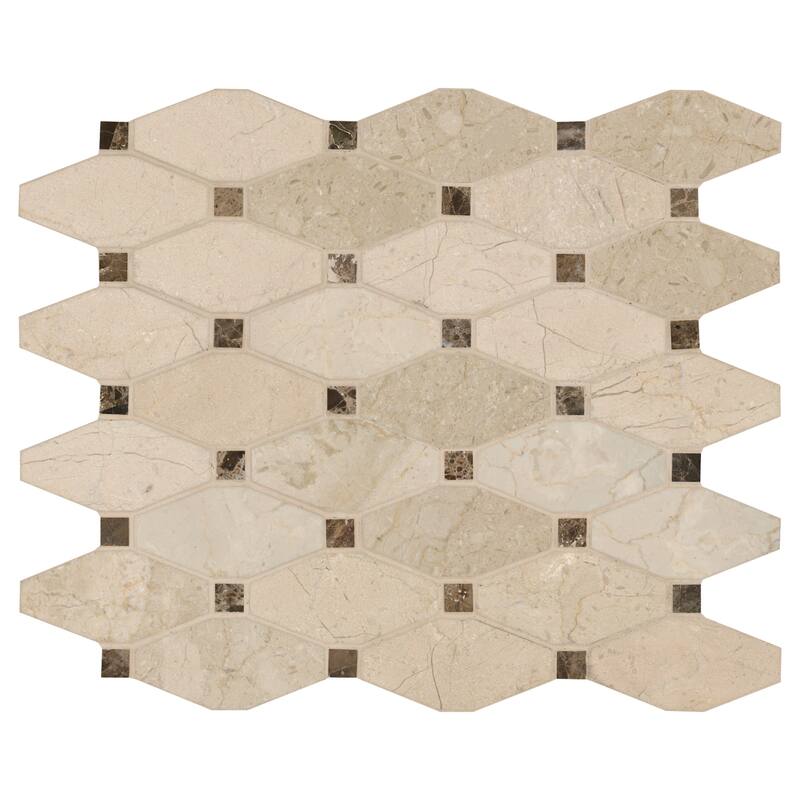Ackland AKM-S-13X12OCP-CA 12" x 13" Marble Marque Floor and Wall - Auralie