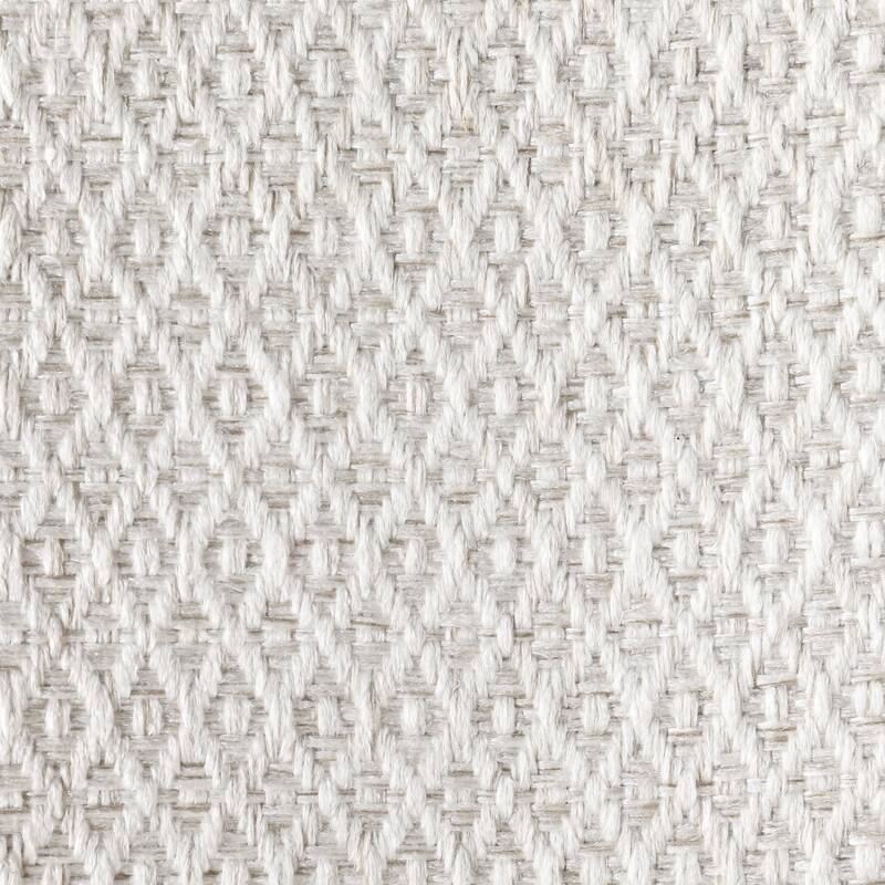 33" white chenille woven argyle pattern retro accent chair