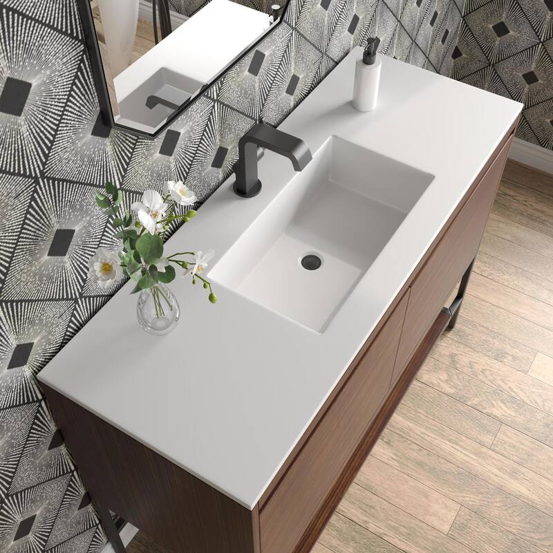 James Martin Vanities 805-V47.3-MB-GW Mantova 48" Single Basin Poplar