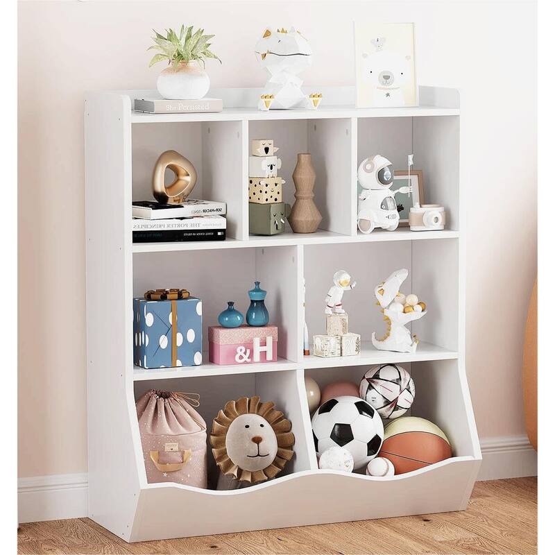 Three-Tier Kids Bookshelf and Bookcase - White