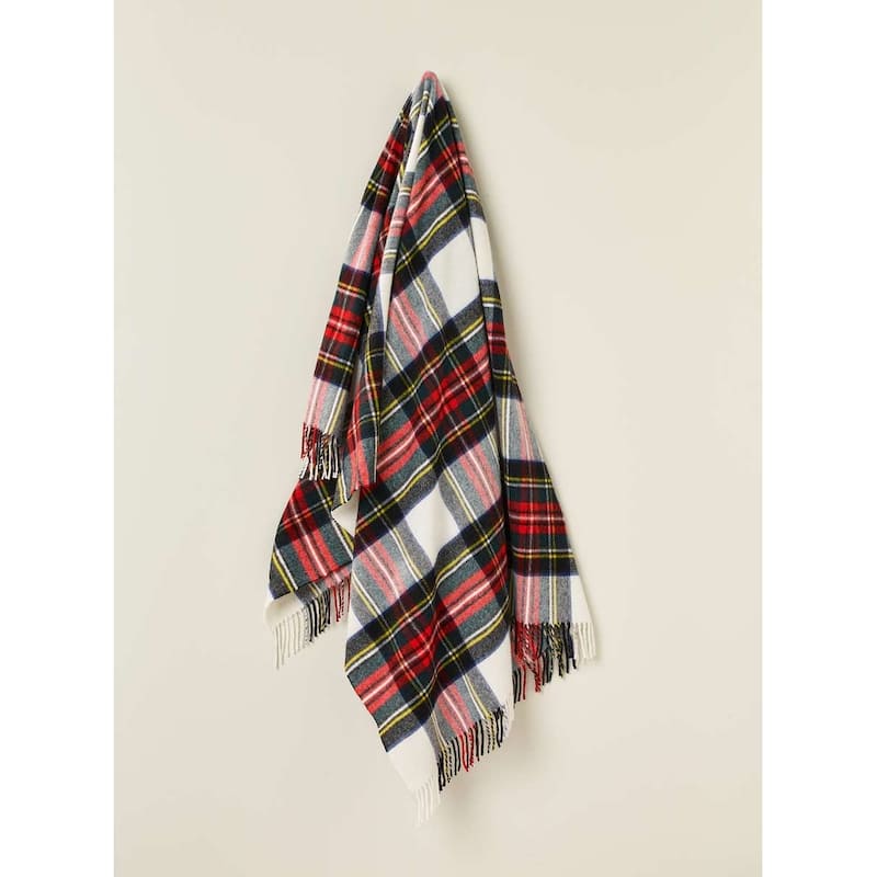 Dress Stewart - Merino Lambswool Throw Blanket - Made in UK