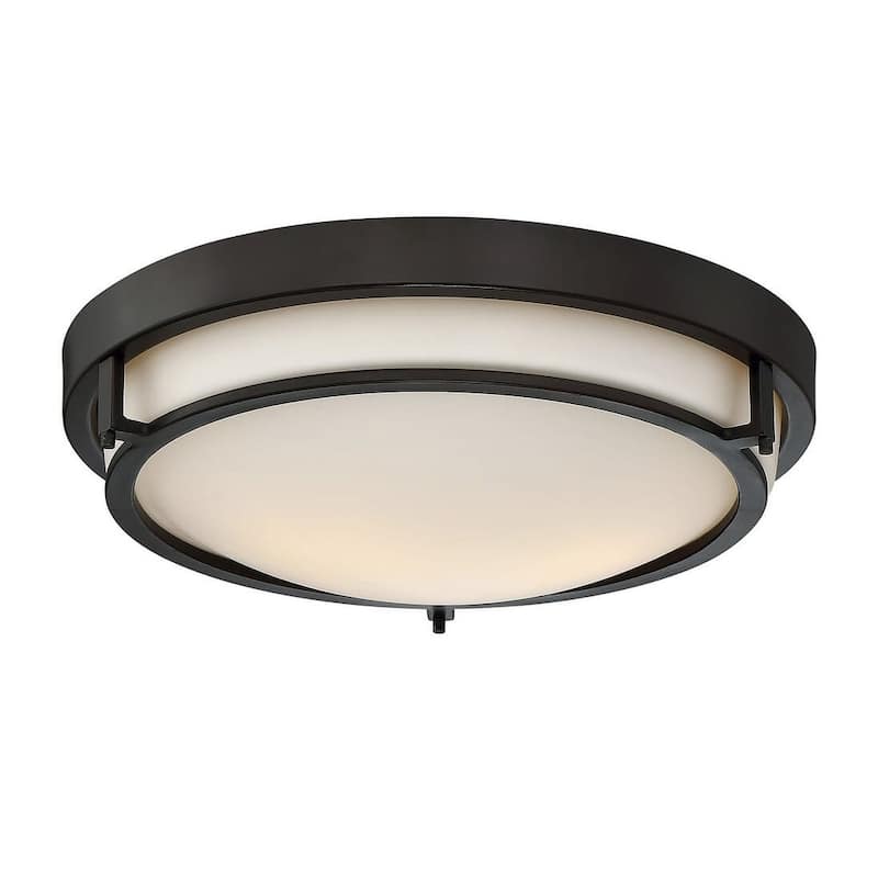 Trade Winds Felton 2-Light 13" Ceiling Light For Hallways and Bedrooms