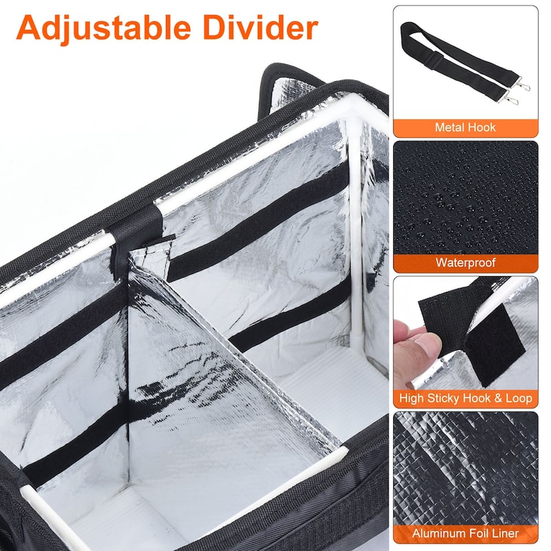 32L Food Delivery Insulated Bag Catering Thermal Bag Take-away Bag