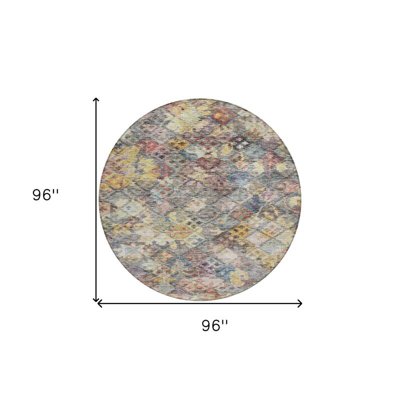 HomeRoots Floral Traditional Rectangle Outdoor Rug
