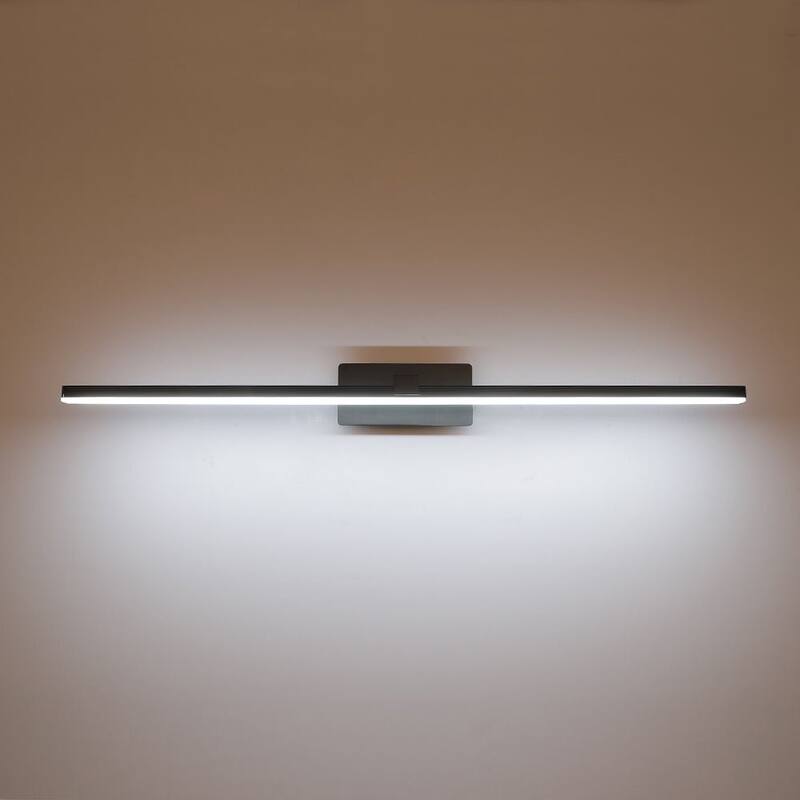 Modern Ribbed Bathroom Slim Vanity Light - 23.8 in