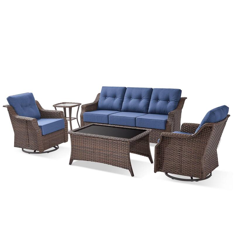 Outdoor Wicker Rattan Sofa Set for Garden