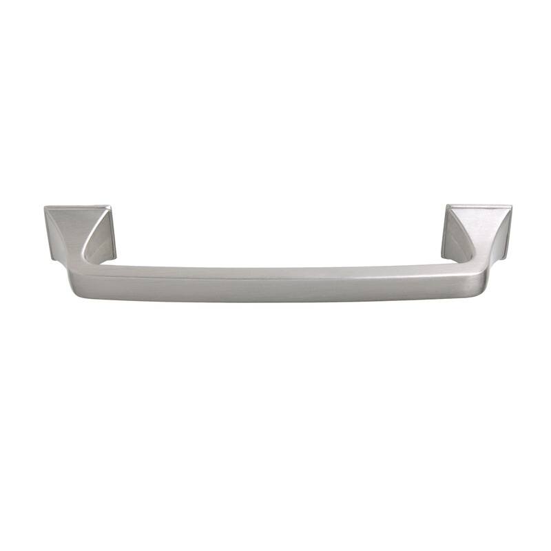 Utopia Alley Brax Pull Handle - Decorative Cabinet Brushed Nickel Drop Pull Handles, 5.1" Center to Center