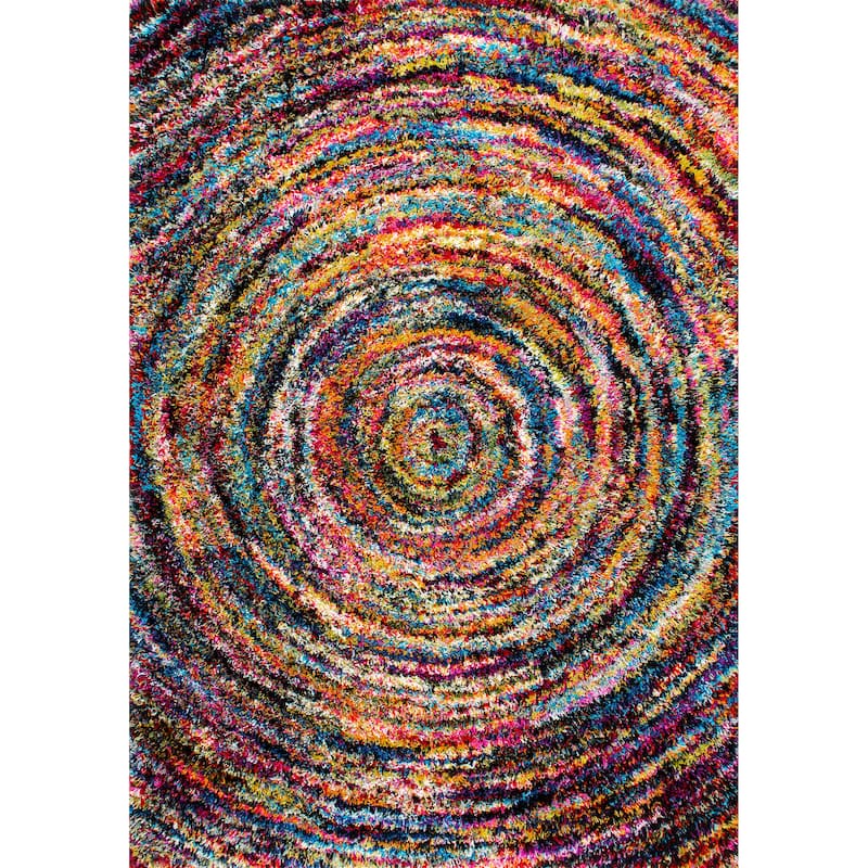 Nuloom Ardelle Colorful Swirl Shag Area Rug