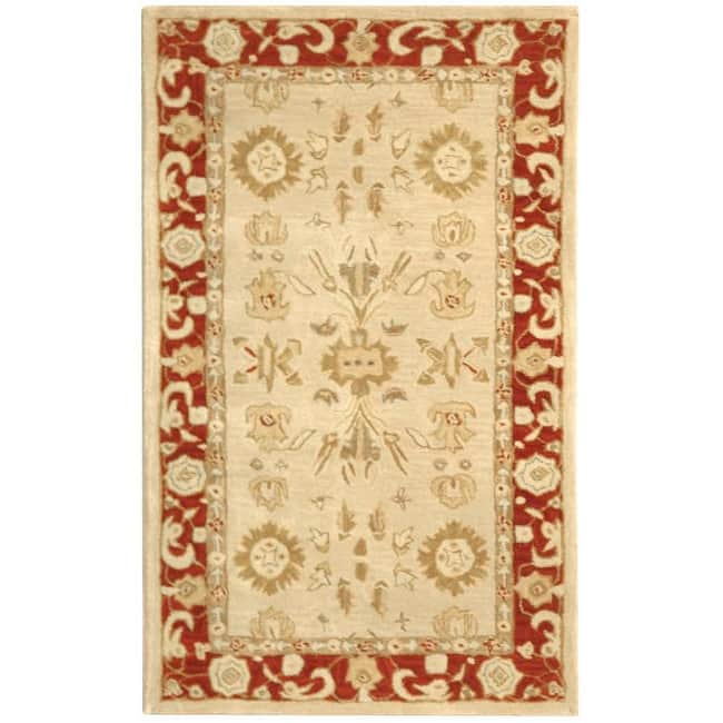 SAFAVIEH Handmade Anatolia Zelmira Traditional Oriental Hand-spun Wool Rug
