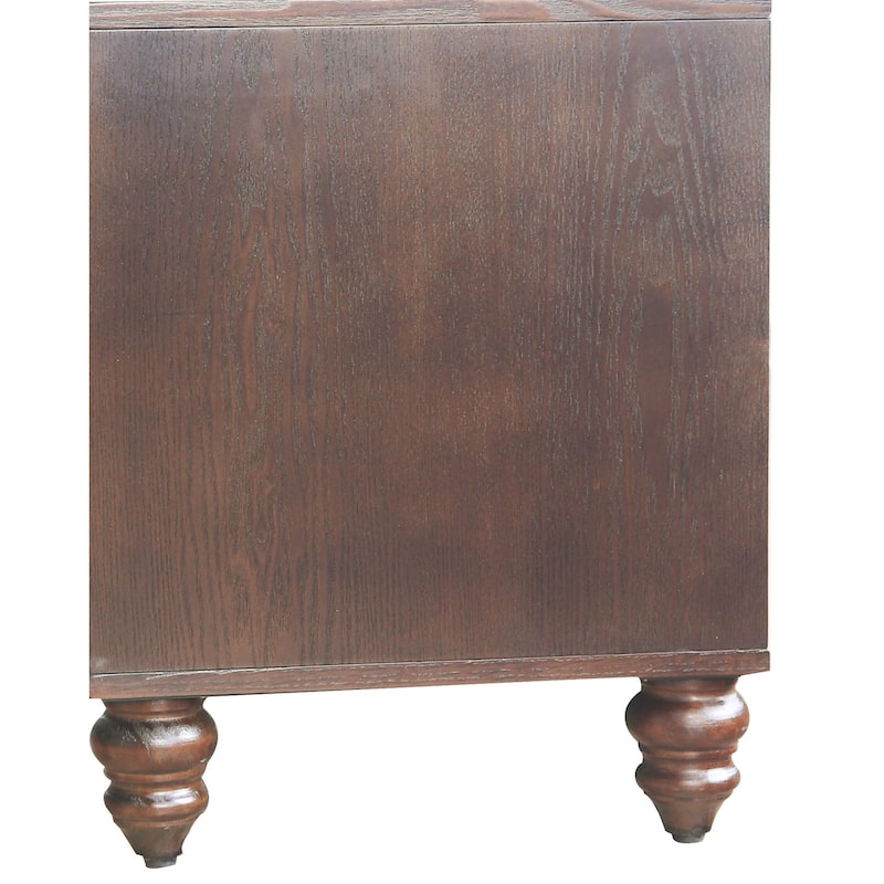 GDF Studio - Wexford 70"-90" Extendable Mid-Century TV Cabinet with Storage and Adjustable Shelves