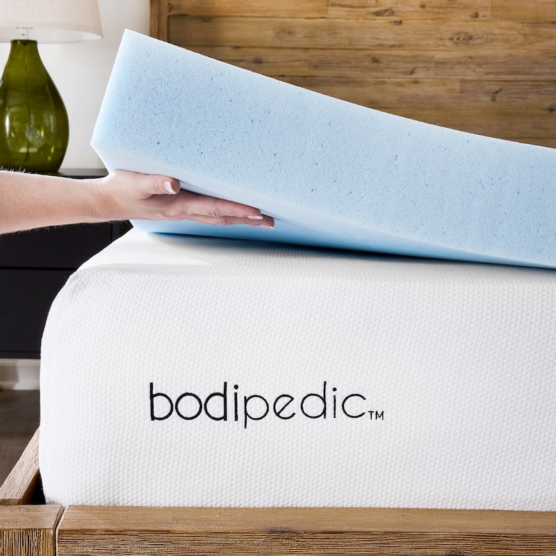 Bodipedic Comfort Gel-Infused Memory Foam Mattress Topper