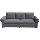 preview thumbnail 117 of 139, 93.7" Chesterfield King Pull Out Sofa Bed Sleeper Sofa with Nailhead Trim