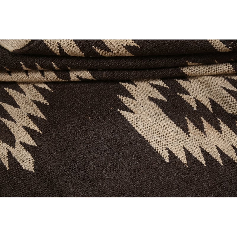 Natural Dye Kilim Tribal Geometric Oriental Wool Area Rug Flat-weave - 4'7" x 7'3"