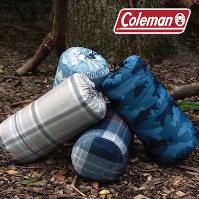 Coleman Reversible Water Resistant Indoor Outdoor Throw Blanket, 50"x60"