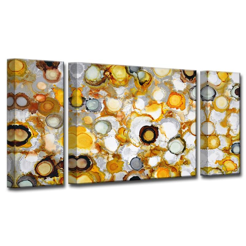 'Sundrops' 3-Pc Wrapped Canvas Wall Art Set by Norman Wyatt Jr.