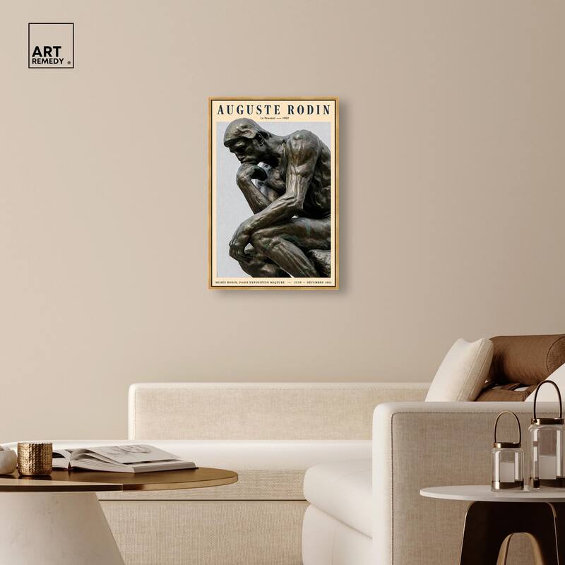 The Thinker Canvas by Art Remedy