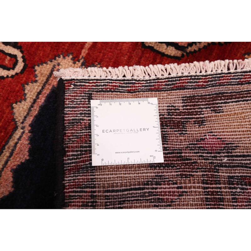 ECARPETGALLERY Hand-knotted Anatolian Vintage Dark Navy, Red Wool Rug - 5'2 x 7'5