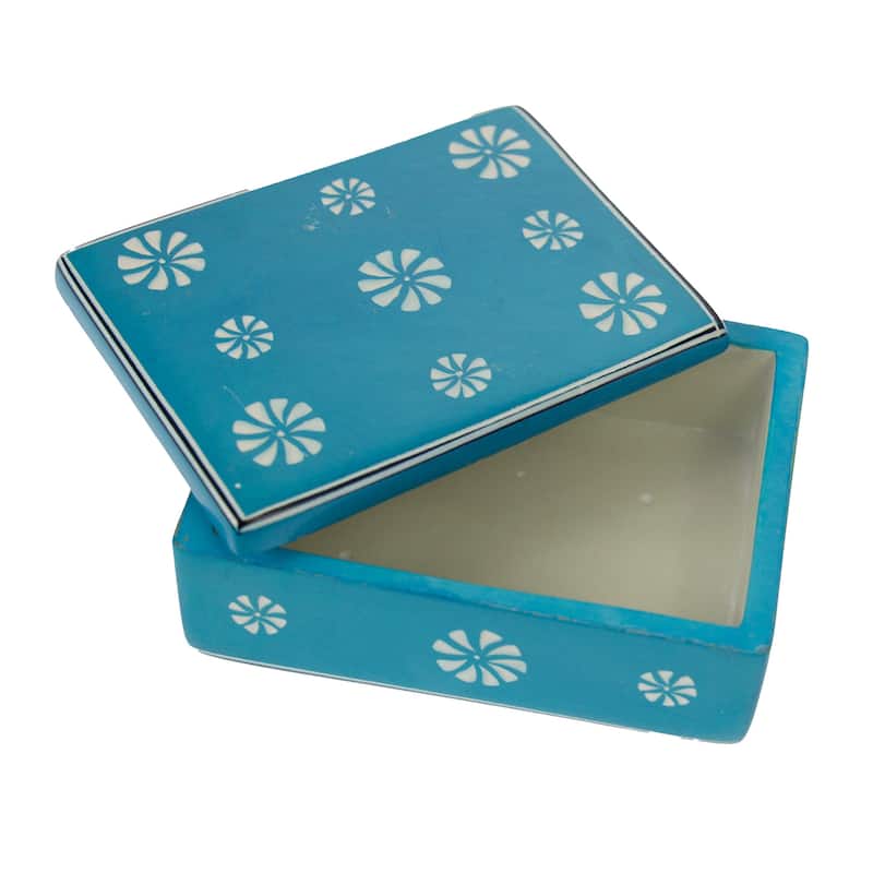 Soapstone Carved Box, Tribal Etching
