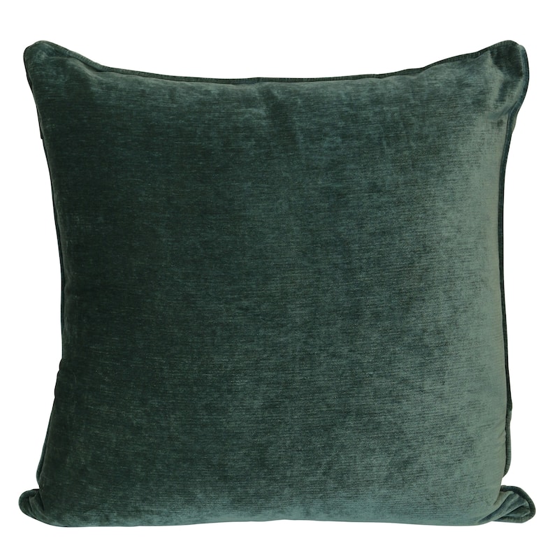 StyleCraft Crushed Velvet Pillow - 24" x 24" - Deep Forest Green