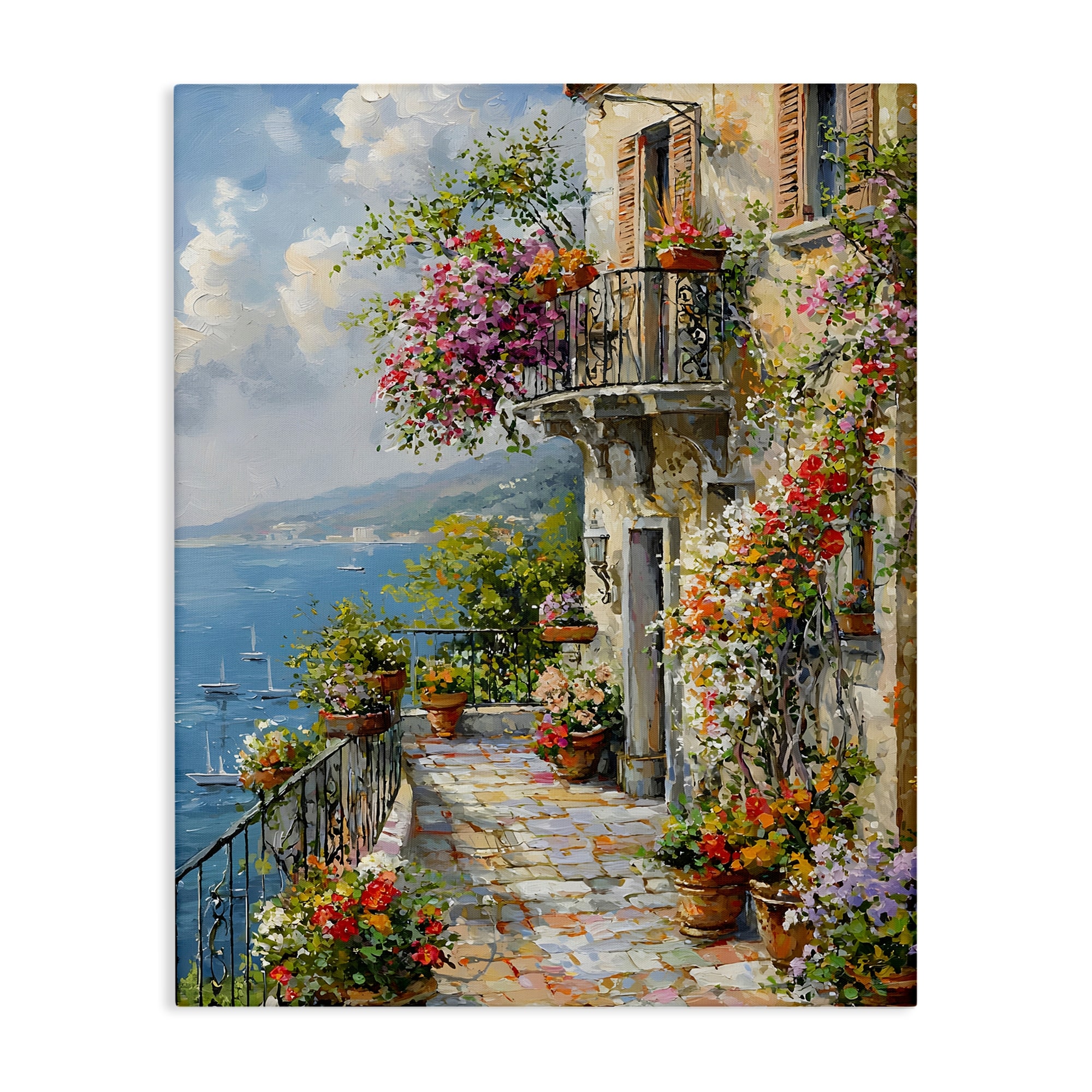 Stupell Botanical Lined Seaside Canvas Wall Art Design By Franklyn Gregory