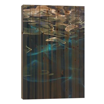 H2O XLIX Print On Wood by Lena Weisbek - Multi-Color