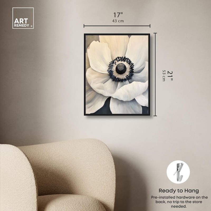Heart of the Anemone Canvas by Art Remedy