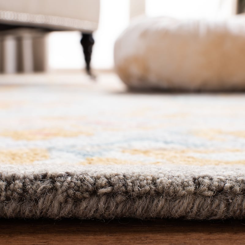 SAFAVIEH Handmade Micro-Loop Anta Modern Wool Rug - 5'