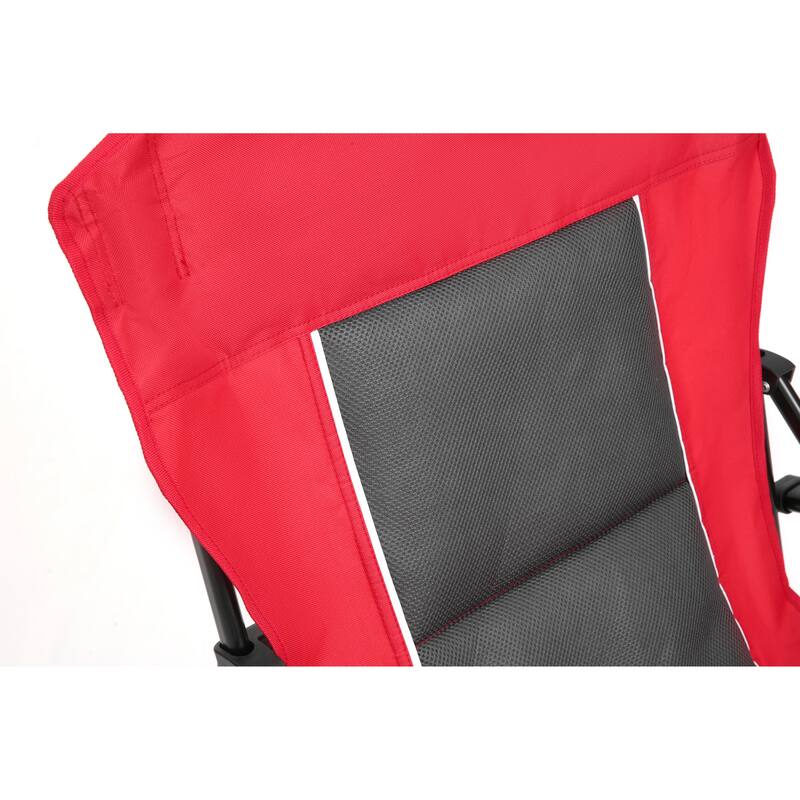 High Back Heavy Duty Lawn Chair Support 250LBS, Portable Collapsible Chair with Cup Holder