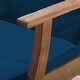 preview thumbnail 13 of 17, Perla Outdoor Acacia Wood Chaise Lounge with Cushion by Christopher Knight Home