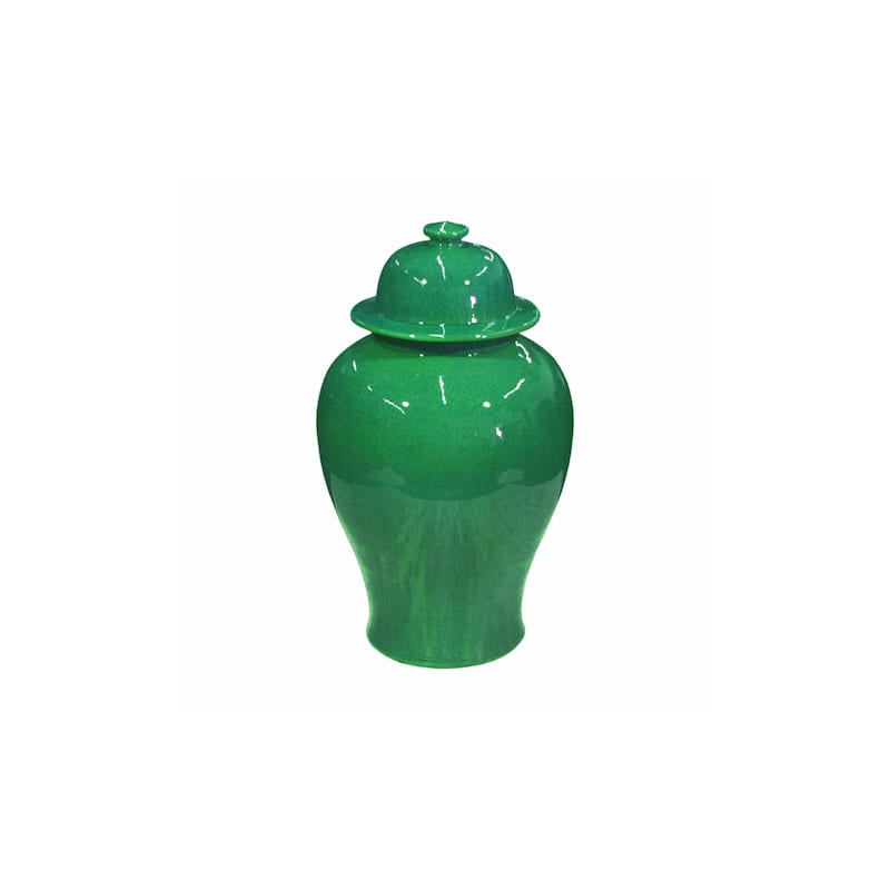 Handmade Emerald Temple Decorative Jar
