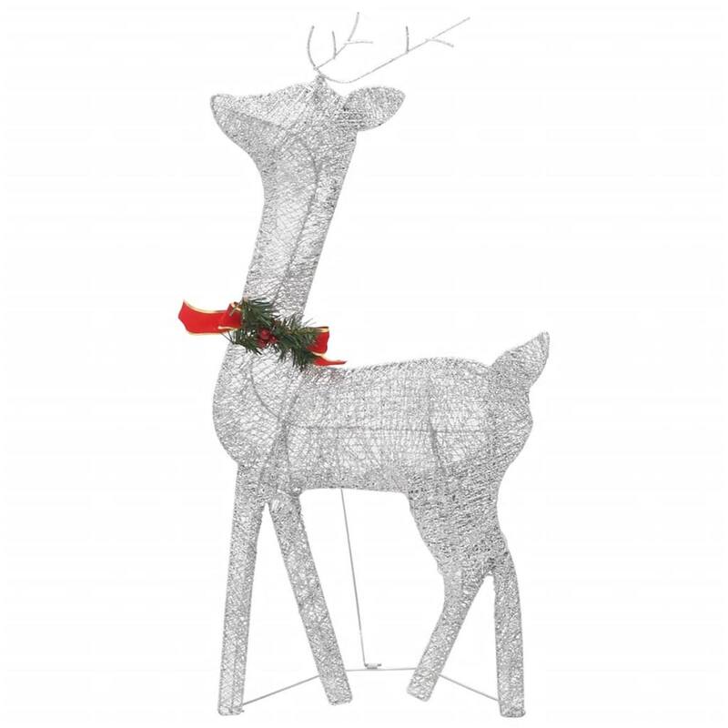Edy 6pc Outdoor Christmas Decor Set, 180 Cool White LEDs - Cool White, Red