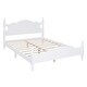 preview thumbnail 4 of 11, Full Size Wood Platform Bed Frame with Slat Support, Retro Design with Sturdy Wooden Construction