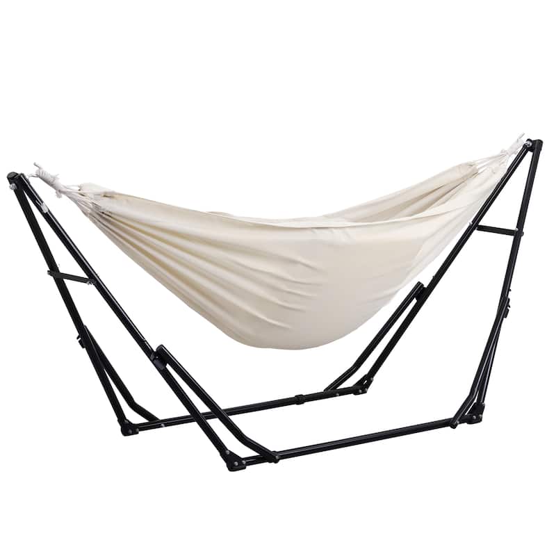 2 in 1 Hammocks Portable Convertible Hammock Swing Chair with Steel Stand