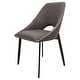 preview thumbnail 43 of 83, Amalfi Mid-Century Modern Upholstered Dining Chair - Open Back Side Chair with Metal Legs for Kitchen, Dining Room & Living Room