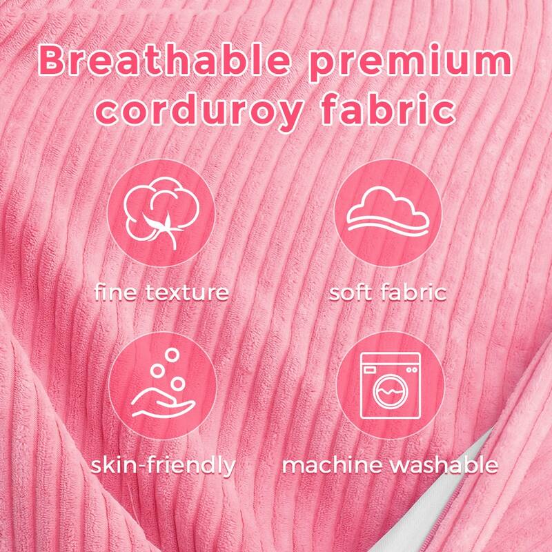 Corduroy Bean Bag Chair, Convertible Chair Folds from Bean Bag to Bed
