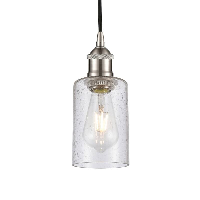 Innovations Lighting 616-1P-10-4 Clymer Pendant Clymer 4" Wide Mini - Brushed Satin Nickel / Seedy