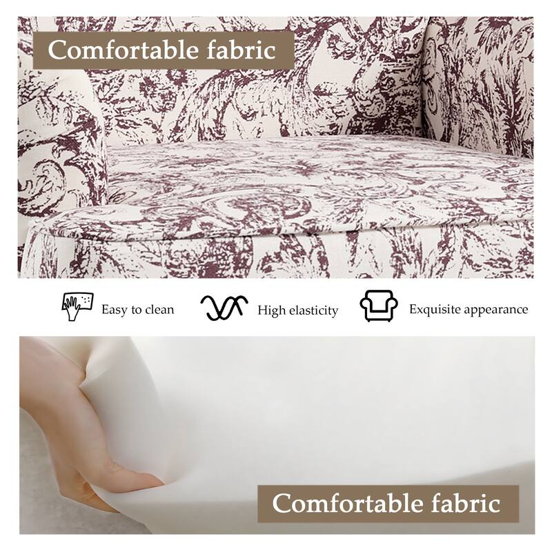 Linen Upholstered Armchair Nailhead Trim Accent Chair