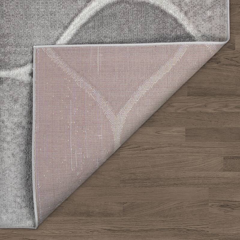 Modern Area Rug for the Living Room in different shades of grey