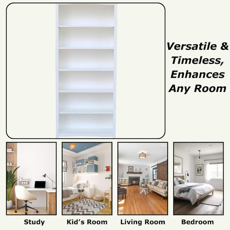 Porch & Den Solid Wood Shaker Bookcase