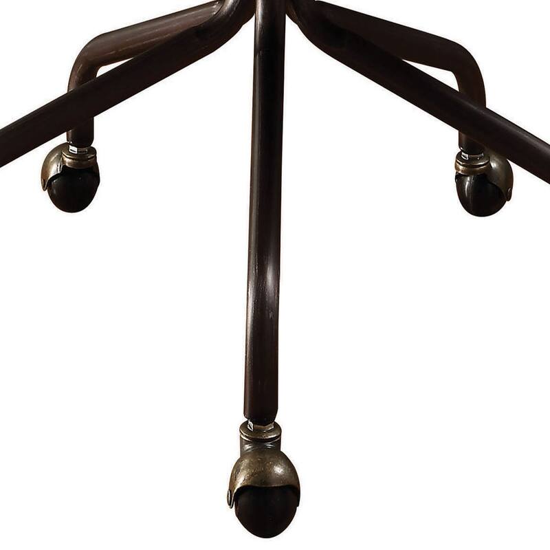 Stockholm Swivel Office Chair with Nailhead Trim