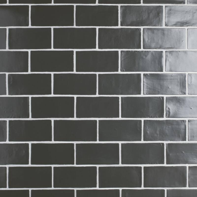 Merola Tile Chester Matte Nero 3" x 6" Ceramic Wall Tile