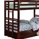 preview thumbnail 4 of 4, Batu Twin Over Twin Bunk Bed, Brown Wood Extendable, 2 Storage Drawers