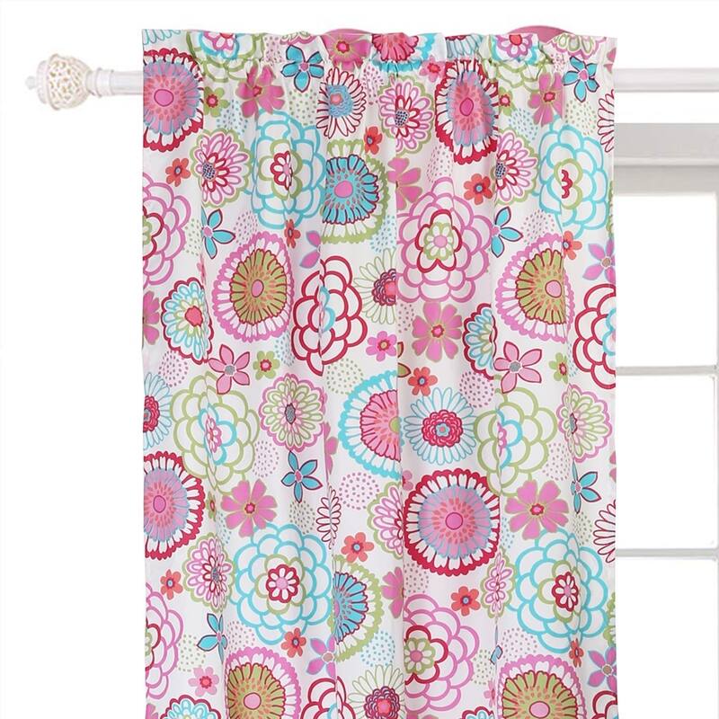 Cozy Line Mariah Floral Window Curtain Panel Pair