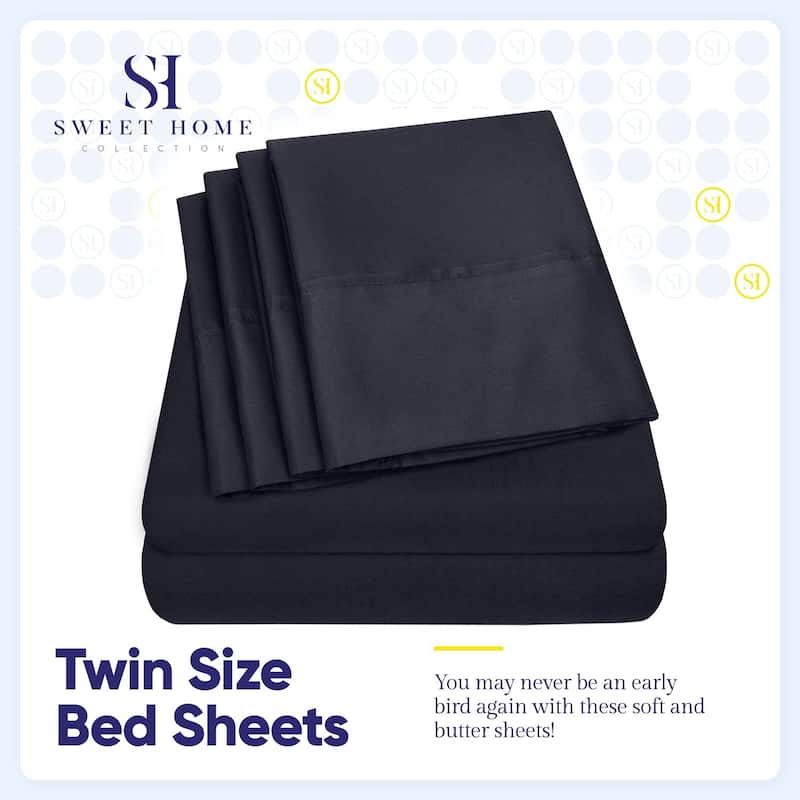 Soft Brushed Microfiber 7-piece Split King Sheet Set - 4 Pillowcases