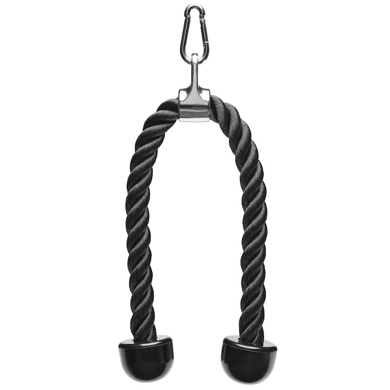 Triceps Rope Cable Attachment - SF-XFA013 - Black - 27.6 x 3.1 x 2.5inches - 27.6 x 3.1 x 2.5inches - Weights - Black