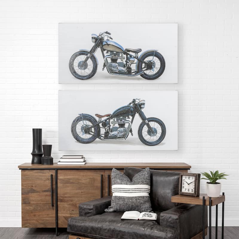Lets Roll I White (60 x 30) Canvas Art Print